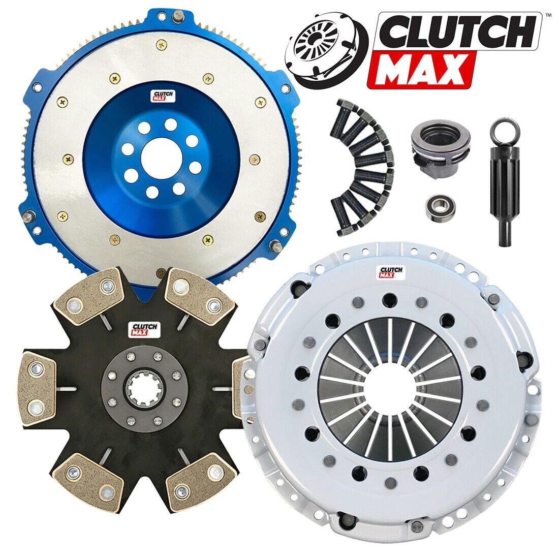 CLUTCHMAX  STAGE 5 CLUTCH KIT & ALUMINUM FLYWHEEL BUNDLE SET [CM03054HDDLAF-ST5]