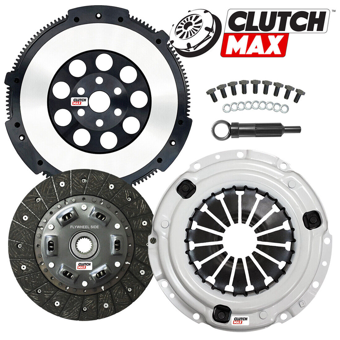 CLUTCHMAX  STAGE 2 CLUTCH KIT & PERFORMANCE CHROMOLY FLYWHEEL BUNDLE SET [CM06055HDLSF-ST2]