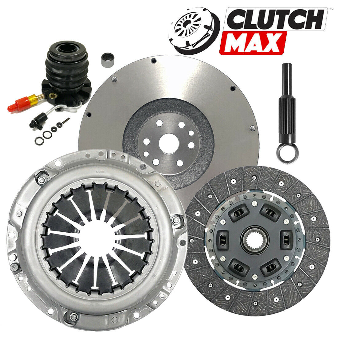 CLUTCHMAX  OEM CLUTCH KIT & FLYWHEEL WITH SLAVE CYLINDER BUNDLE SET [CM07141HDWS+FW167741-CK]