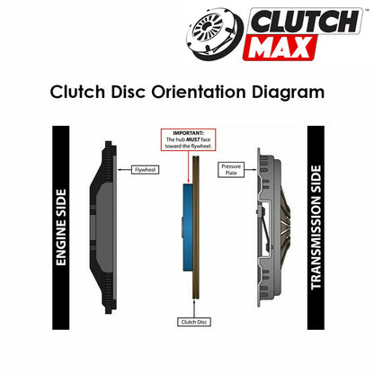 CLUTCHMAX OEM CLUTCH KIT & PERFORMANCE CHROMOLY FLYWHEEL BUNDLE SET WITH SLAVE CYLINDER [CM17567HDWS+LSF02017-CK]