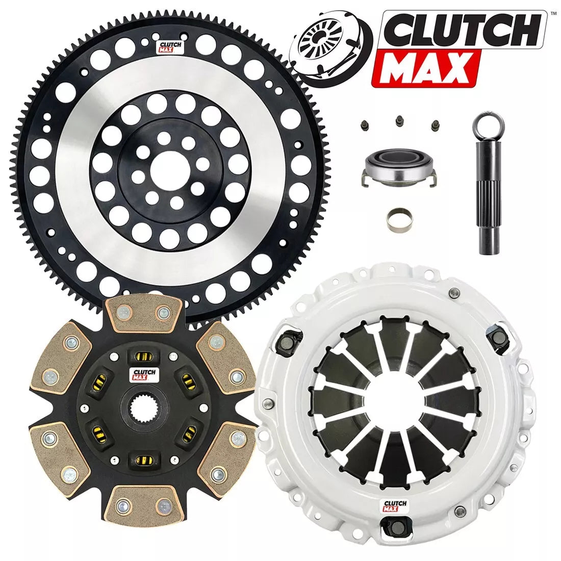 CLUTCHMAX STAGE 3 CLUTCH KIT & PERFORMANCE CHROMOLY FLYWHEEL BUNDLE SET [CM08037HDCLSF-ST3]