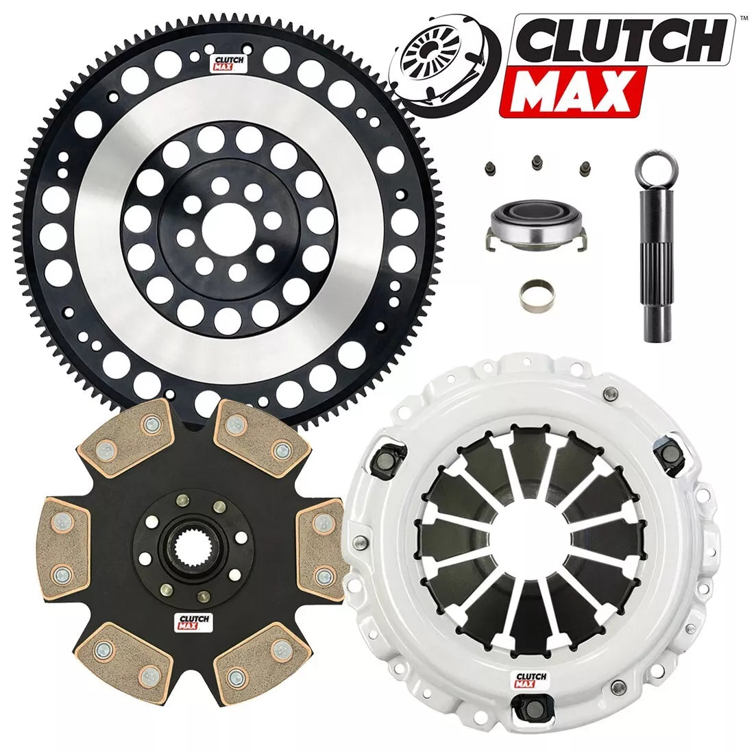 CLUTCHMAX  STAGE 4 CLUTCH KIT & PERFORMANCE CHROMOLY FLYWHEEL BUNDLE SET [CM08037HDDLSF-ST4]