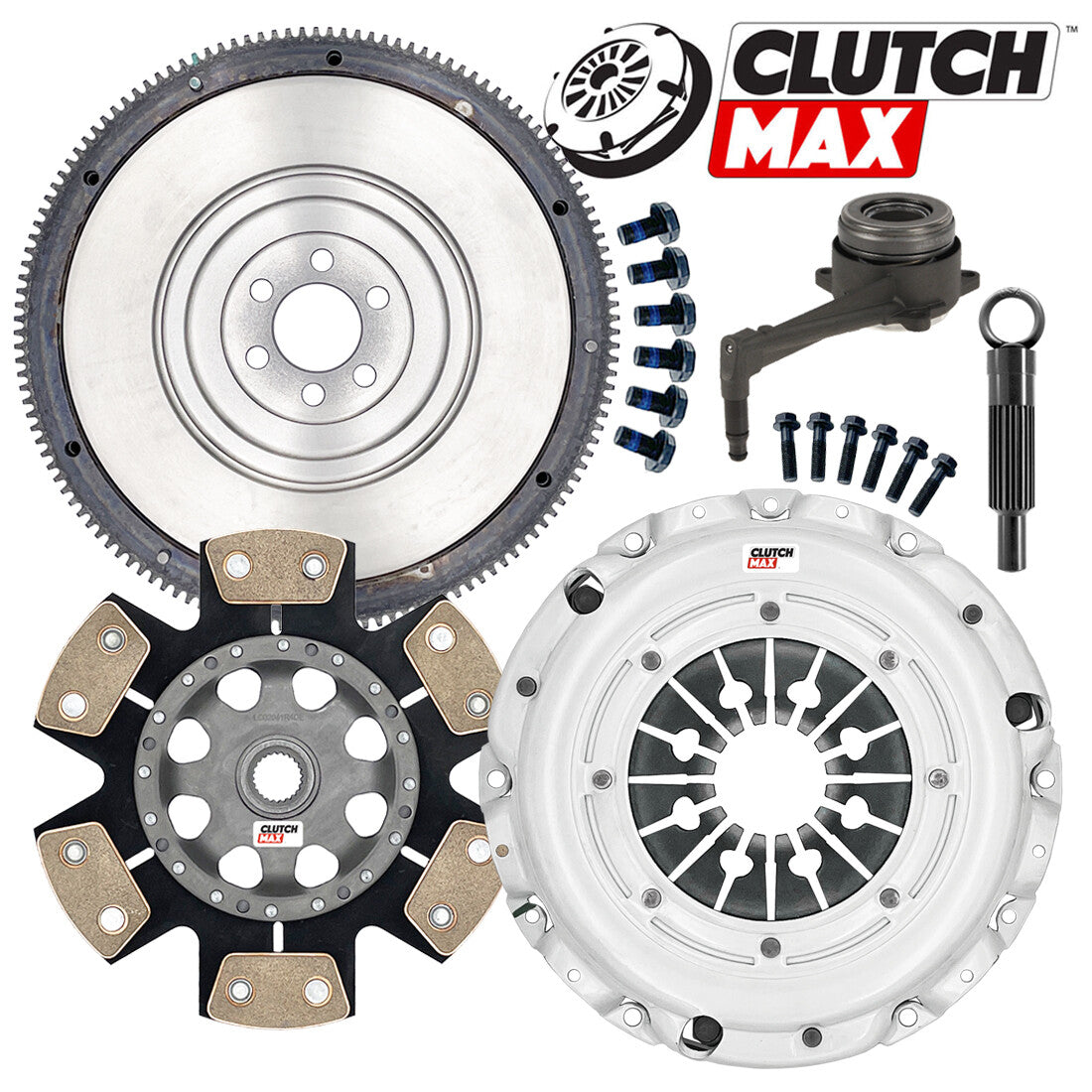 CLUTCHMAX STAGE 4 CLUTCH KIT & FLYWHEEL WITH SLAVE CYLINDER BUNDLE SET [CM02117HDDWSFW-ST4]