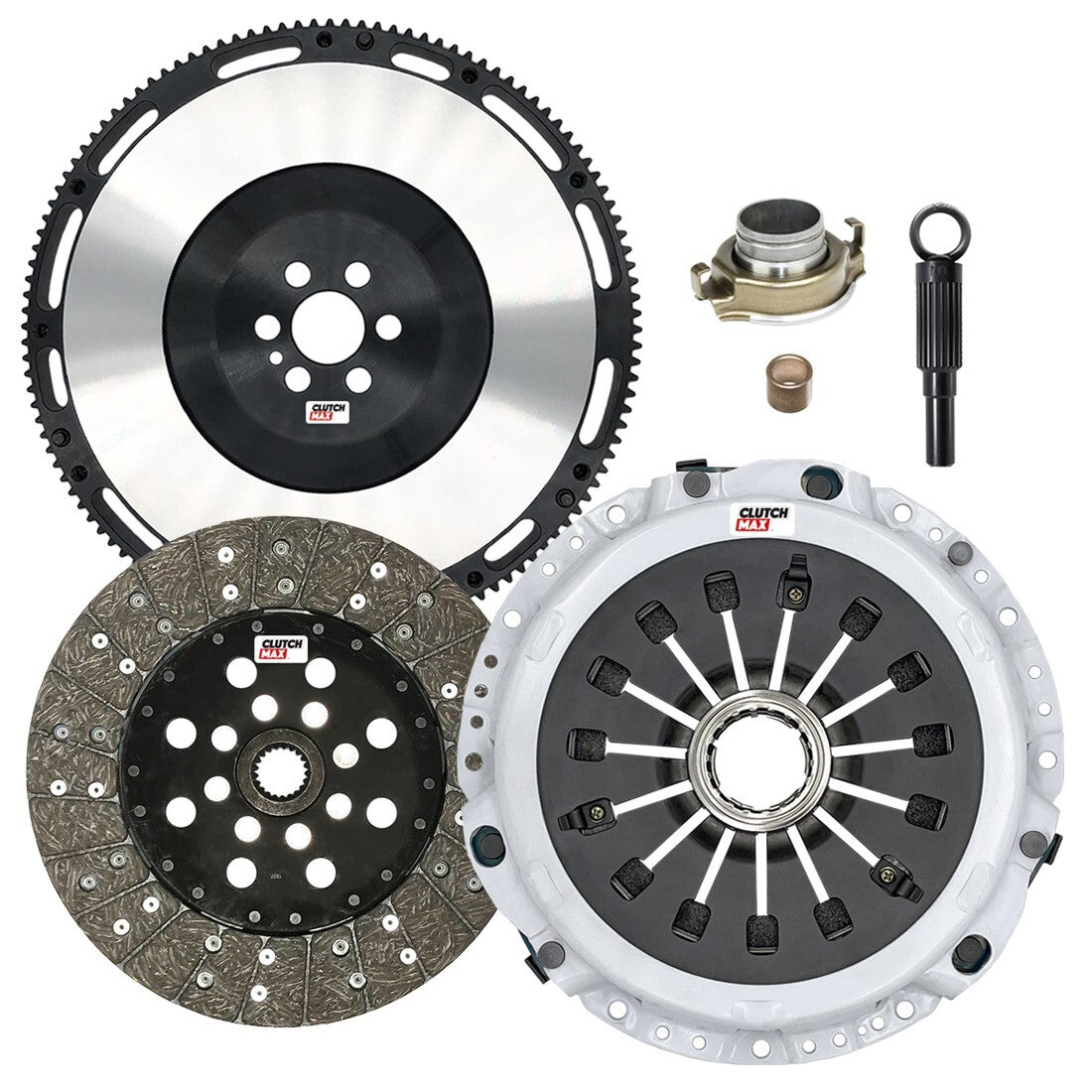 CLUTCHMAX STAGE 2 CLUTCH KIT & PERFORMANCE CHROMOLY FLYWHEEL BUNDLE SET [CM06814HDRLSF-ST2R]