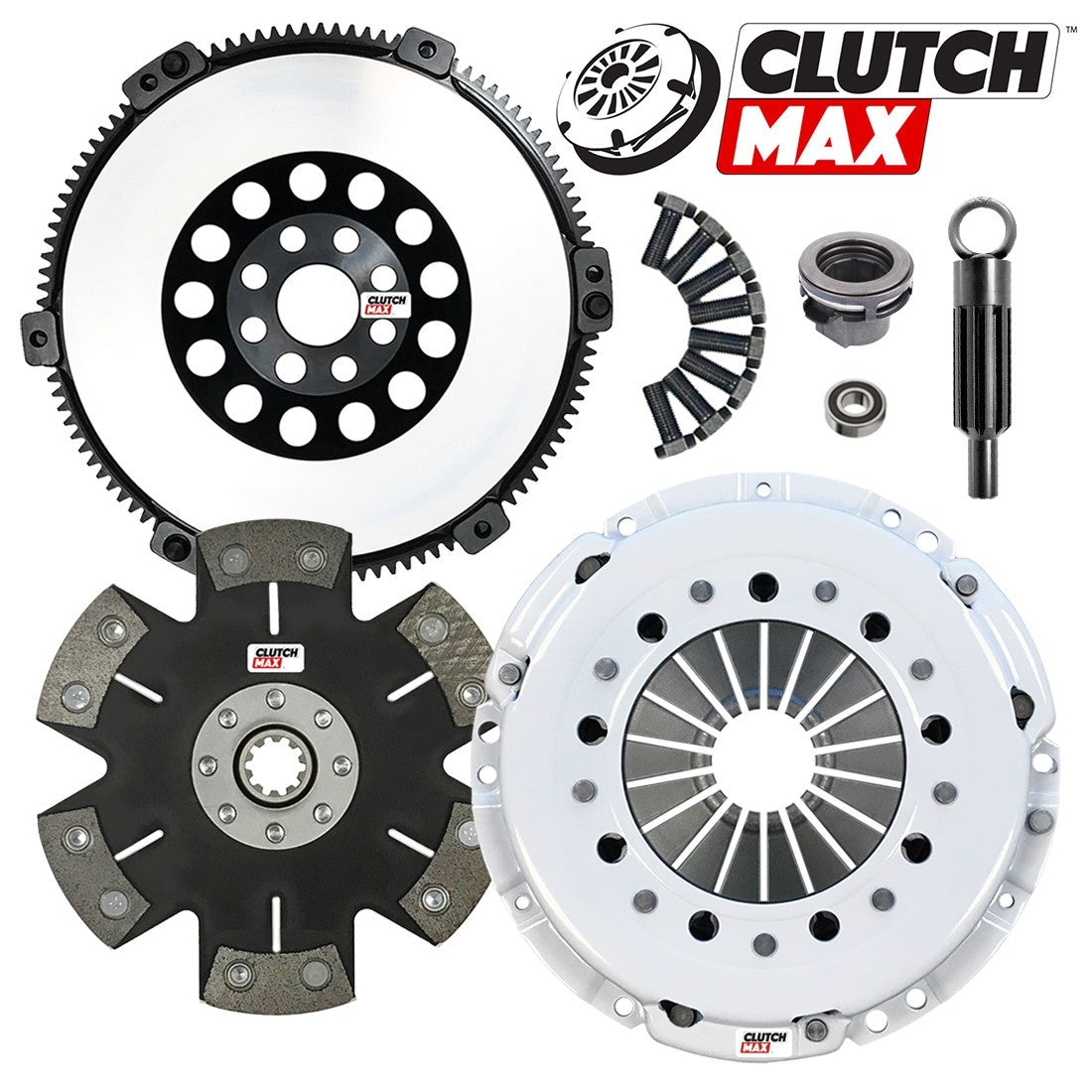 CLUTCHMAX STAGE 6 CLUTCH KIT & PERFORMANCE CHROMOLY FLYWHEEL BUNDLE SET [CM03049R5LSF-ST6]