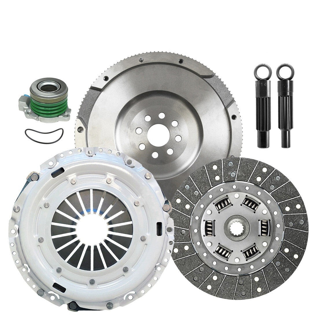 CLUTCHMAX OEM CLUTCH KIT & FLYWHEEL WITH SLAVE CYLINDER BUNDLE SET [CM04220HDWS-FW167587-CK]