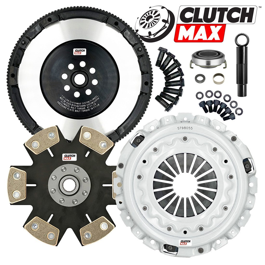 CLUTCHMAX STAGE 4 CLUTCH KIT & PERFORMANCE CHROMOLY FLYWHEEL BUNDLE SET [CM08819HDDLSF-ST4]