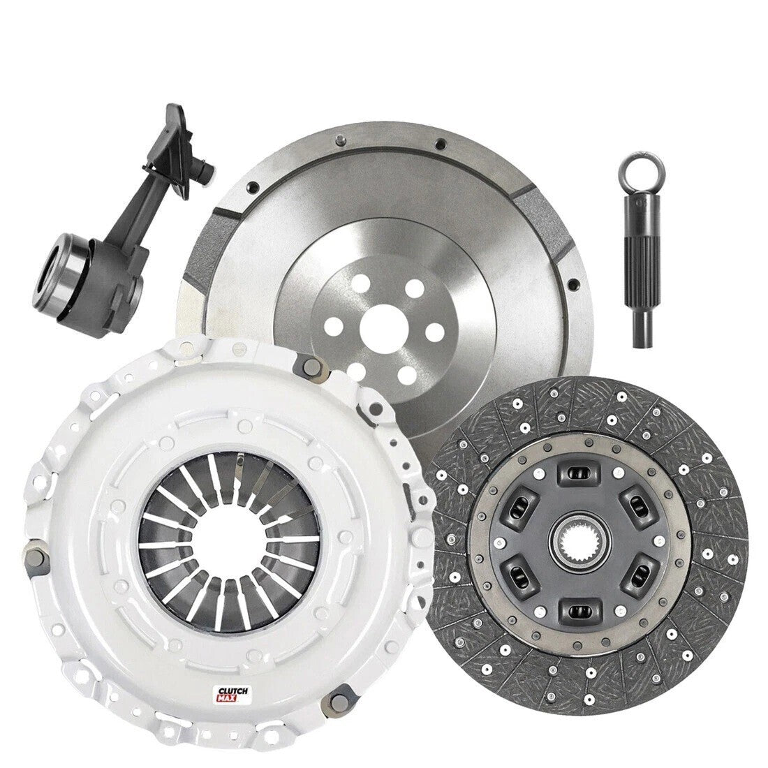 CLUTCHMAX OEM CLUTCH KIT & FLYWHEEL WITH SLAVE CYLINDER BUNDLE SET [CM07164HDWS-FW167740-CK]