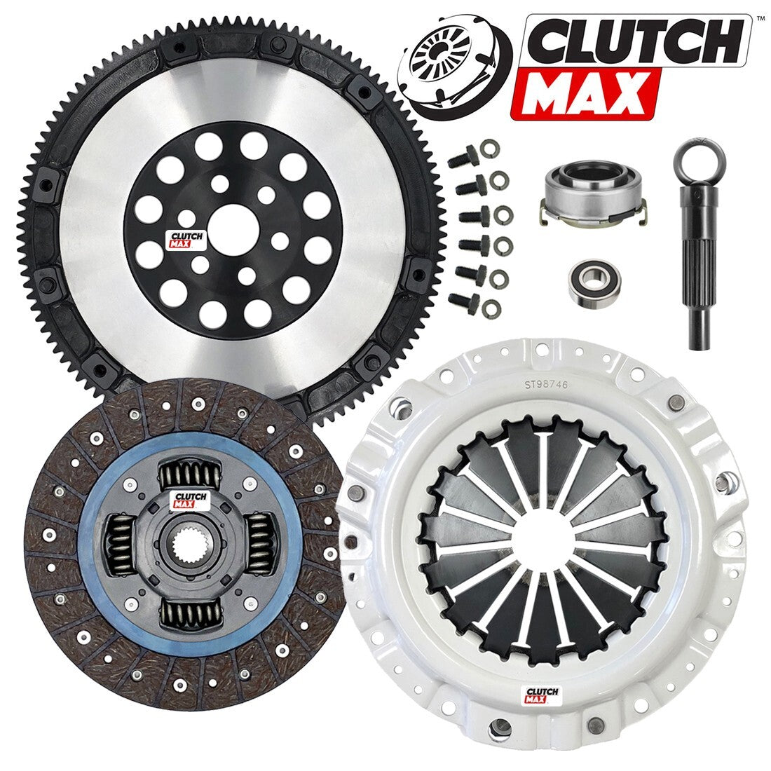 CLUTCHMAX STAGE 2 CLUTCH KIT & PERFORMANCE CHROMOLY FLYWHEEL BUNDLE SET [CM10045HDLSF-ST2]