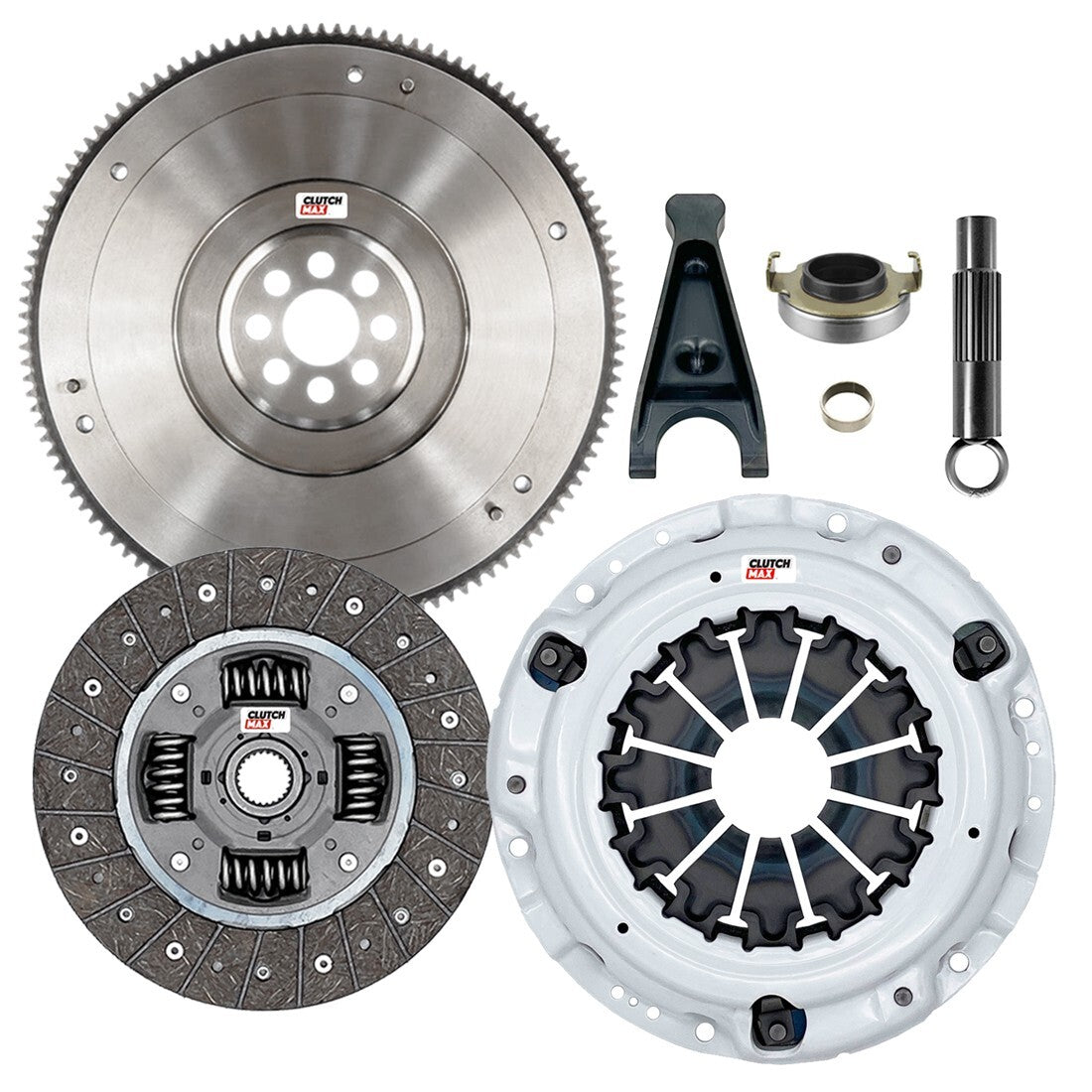 CLUTCHMAX STAGE 1 CLUTCH KIT & FLYWHEEL & CLUTCH FORK BUNDLE SET [CM08148HDFW-CFP140-ST1]