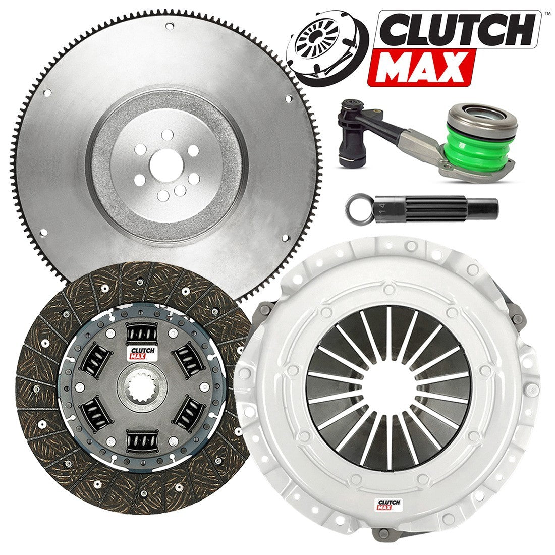 CLUTCHMAX STAGE 2 CLUTCH KIT & FLYWHEEL WITH SLAVE CYLINDER BUNDLE SET [CM04159HDWS-FW167500-ST2]