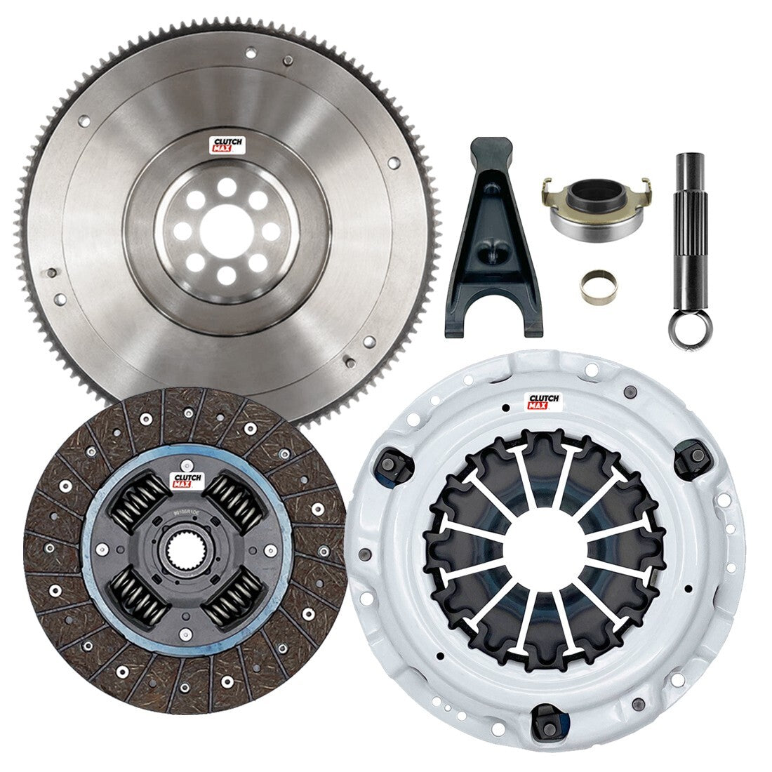 CLUTCHMAX STAGE 2 CLUTCH KIT & FLYWHEEL & CLUTCH FORK BUNDLE SET [CM08148HDFW-CFP140-ST2]