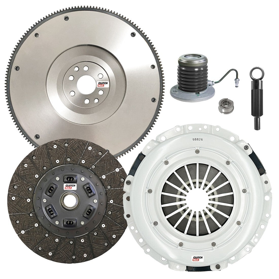 CLUTCHMAX STAGE 2 CLUTCH KIT & FLYWHEEL WITH SLAVE CYLINDER BUNDLE SET [CM07803HDWS-FW167731-ST2]