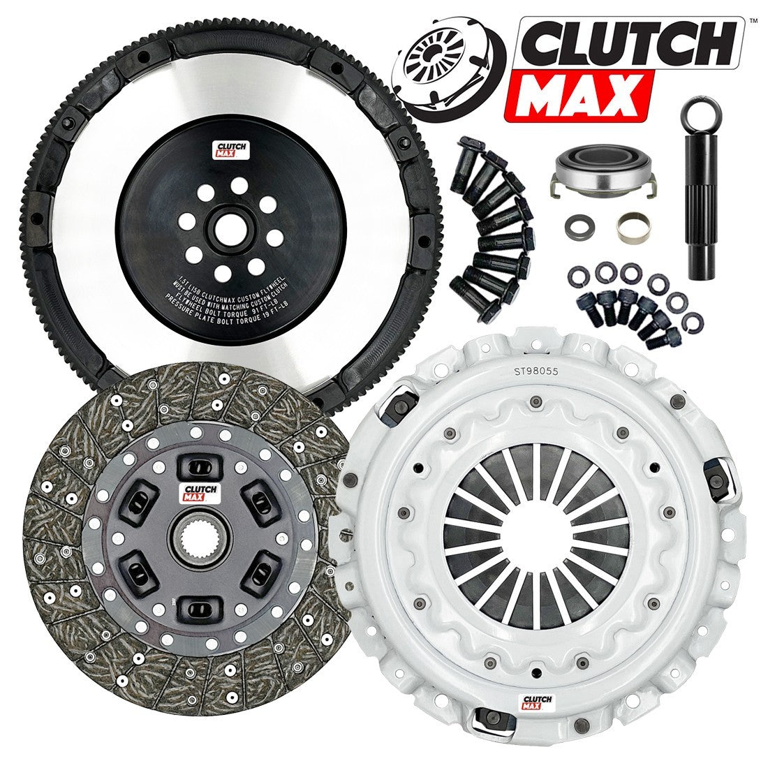 CLUTCHMAX STAGE 1 CLUTCH KIT & PERFORMANCE CHROMOLY FLYWHEEL BUNDLE SET [CM08819HDLSF-ST1]