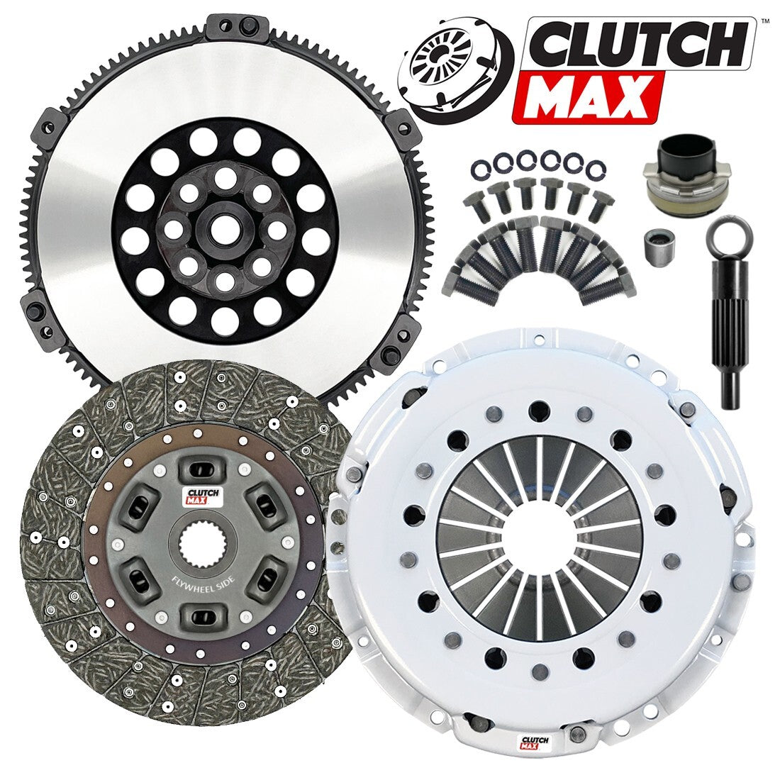 CLUTCHMAX STAGE 2 CLUTCH KIT & PERFORMANCE CHROMOLY FLYWHEEL BUNDLE SET [CM03162HDLSF-ST2]