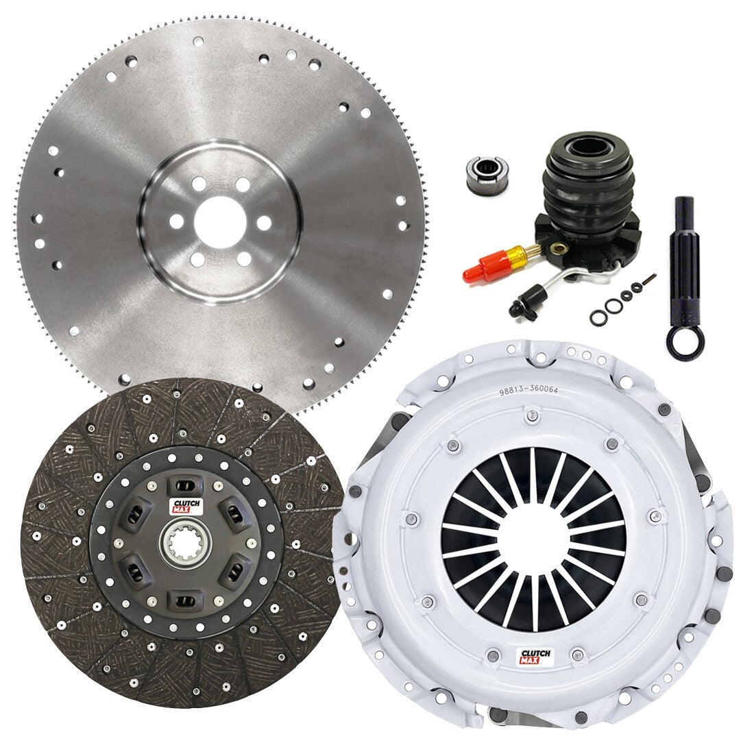 CLUTCHMAX STAGE 2 CLUTCH KIT & FLYWHEEL WITH SLAVE CYLINDER BUNDLE SET [CM07097HDWS-FW167710-ST2]