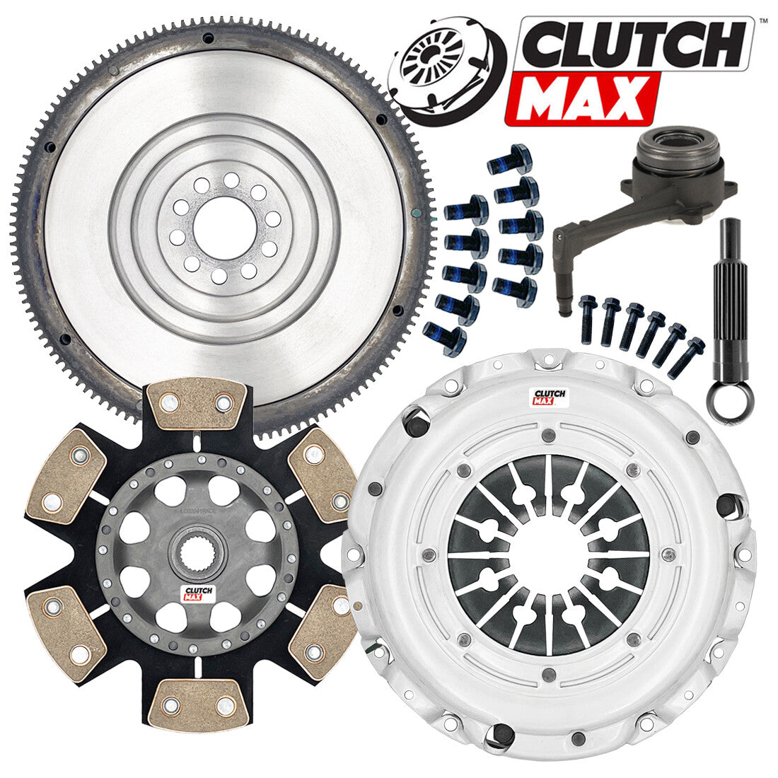 CLUTCHMAX STAGE 4 CLUTCH KIT & FLYWHEEL WITH SLAVE CYLINDER BUNDLE SET [CM02217HDDWSFW-ST4]