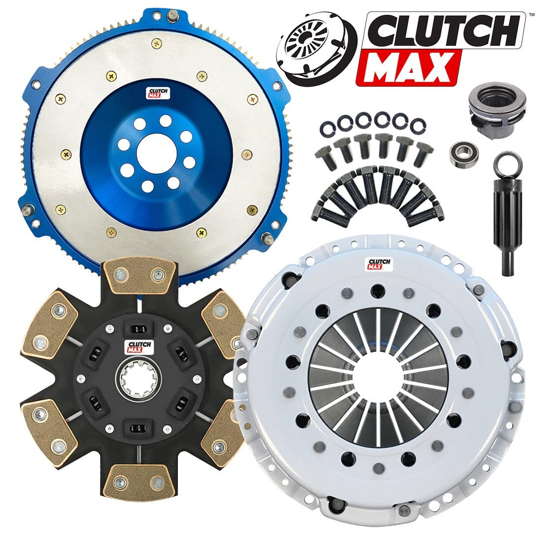 CLUTCHMAX STAGE 4 CLUTCH KIT & ALUMINUM FLYWHEEL BUNDLE SET [CM03054HDCLAF-ST4]