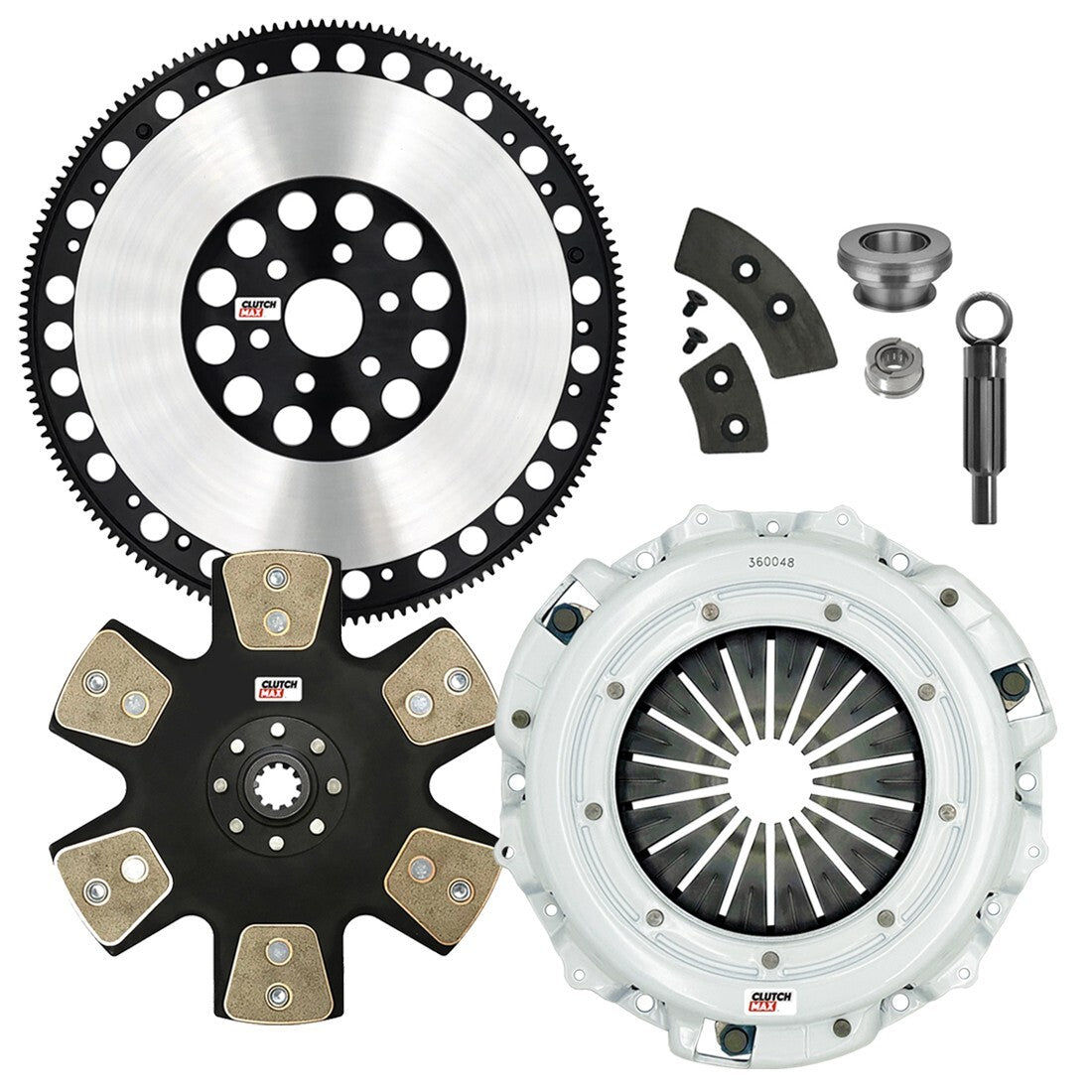 CLUTCHMAX STAGE 5 CLUTCH KIT & PERFORMANCE CHROMOLY FLYWHEEL BUNDLE SET [CM07042HDDLSF-ST5]