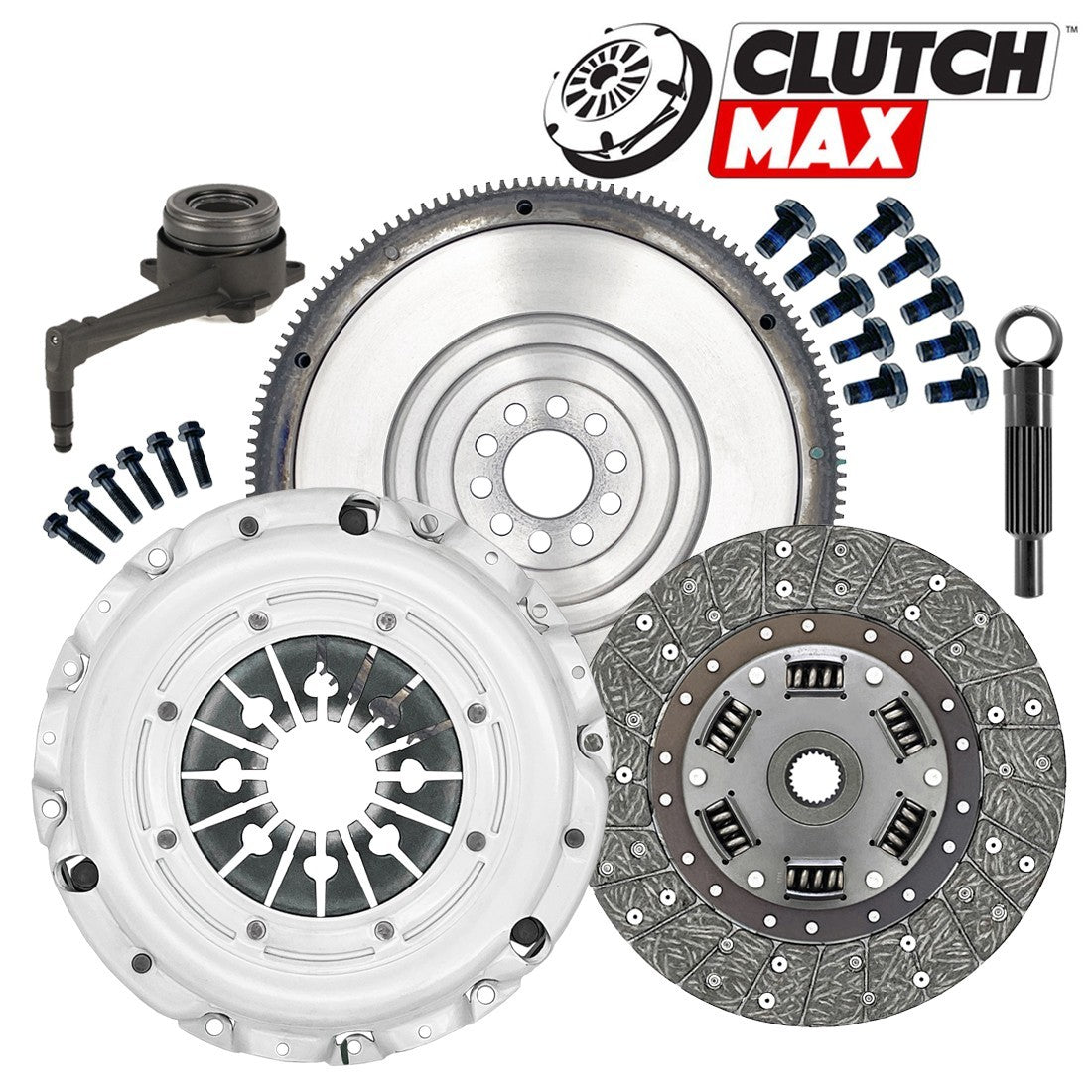 CLUTCHMAX OEM CLUTCH KIT & FLYWHEEL WITH SLAVE CYLINDER BUNDLE SET [CM02217HDWSFW-CK]