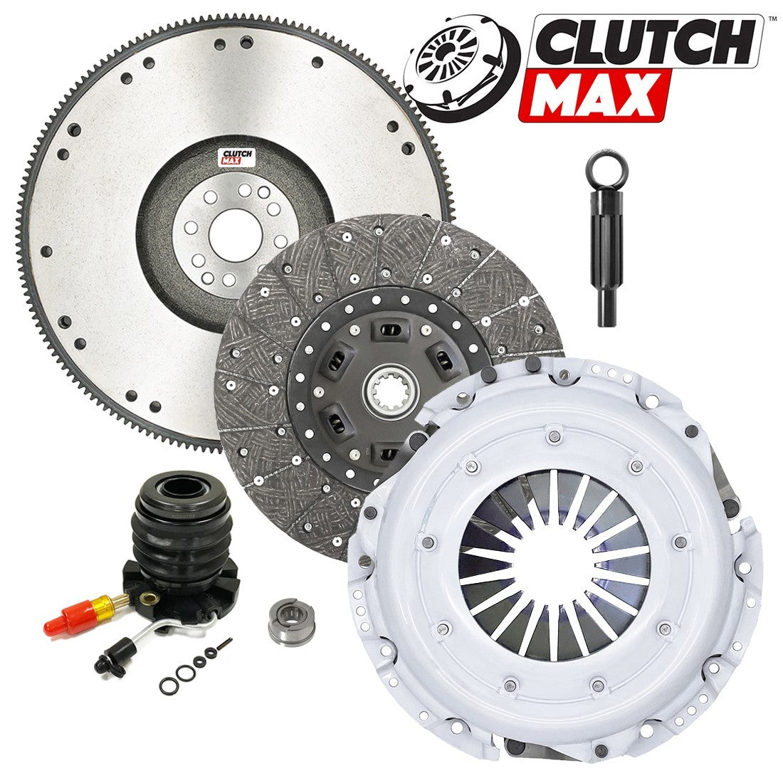 CLUTCHMAX OEM CLUTCH KIT & FLYWHEEL WITH SLAVE CYLINDER BUNDLE SET [CM07443HDWS-FW167751-CK]