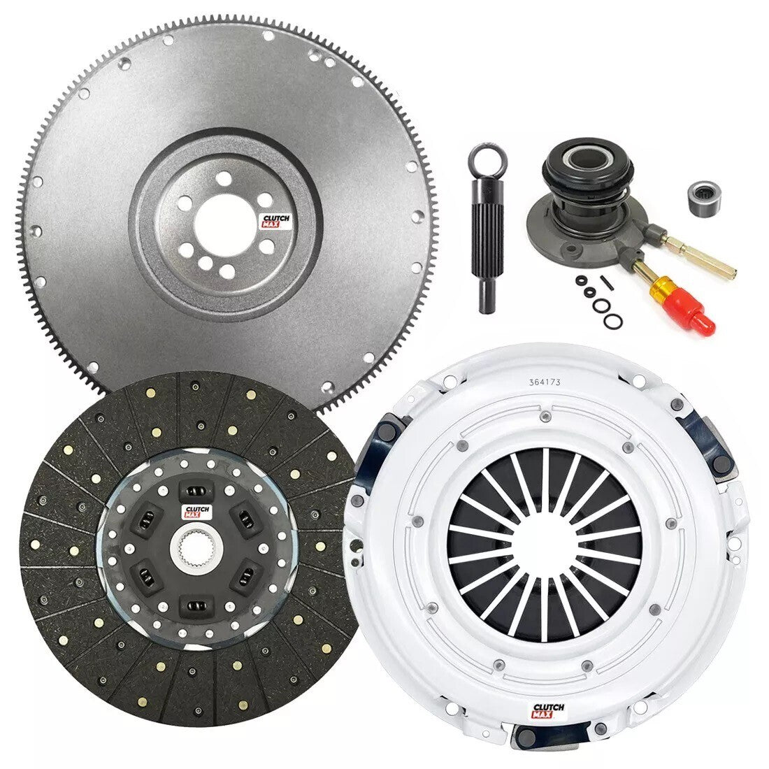 CLUTCHMAX STAGE 2 CLUTCH KIT & FLYWHEEL WITH SLAVE CYLINDER BUNDLE SET [CM04173SBWS-FW167578-ST2R]