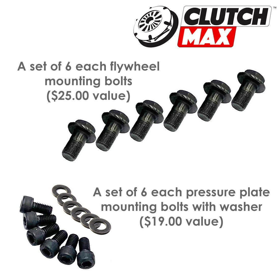 CLUTCHMAX 700HP TWIN PLATE CLUTCH KIT & PERFORMANCE CHROMOLY FLYWHEEL BUNDLE SET [CM07230MPLSF-CK]