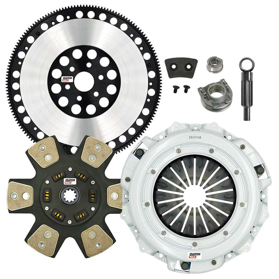 CLUTCHMAX STAGE 4 CLUTCH KIT & PERFORMANCE CHROMOLY FLYWHEEL BUNDLE SET [CM07014HDCLSF-ST4]