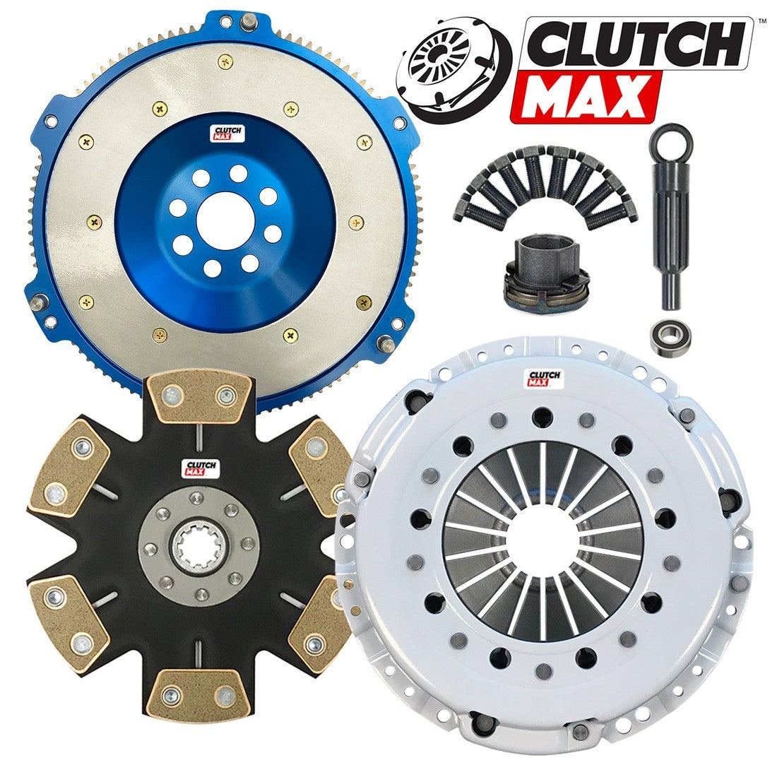 CLUTCHMAX STAGE 5 CLUTCH KIT & ALUMINUM FLYWHEEL BUNDLE SET [CM03041HDDLAF-ST5]