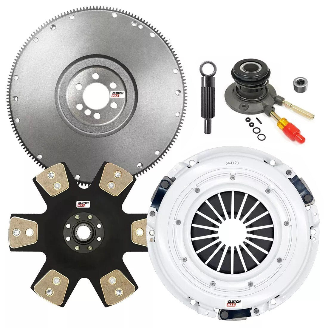 CLUTCHMAX STAGE 5 CLUTCH KIT & FLYWHEEL WITH SLAVE CYLINDER BUNDLE SET [CM04173HDDWS-FW167578-ST5]