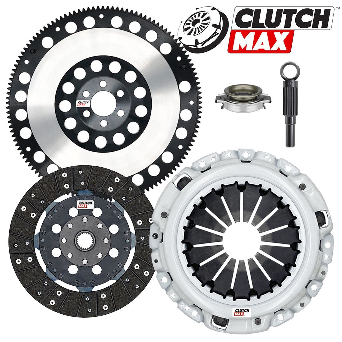 CLUTCHMAX STAGE 2 CLUTCH KIT & PERFORMANCE CHROMOLY FLYWHEEL BUNDLE SET [CM06071HDRLSF-ST2R]
