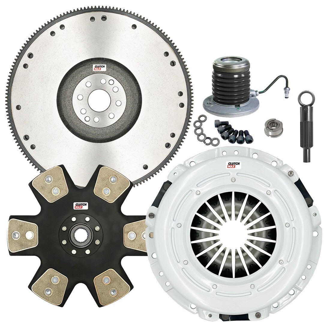 CLUTCHMAX STAGE 5 CLUTCH KIT & FLYWHEEL WITH SLAVE CYLINDER BUNDLE SET [CM07809HDDWS-FW167751WB-ST5]
