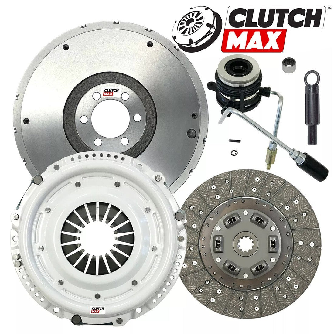 CLUTCHMAX OEM CLUTCH KIT & FLYWHEEL WITH SLAVE CYLINDER BUNDLE SET [CM01034HDWS-FW167002-CK]