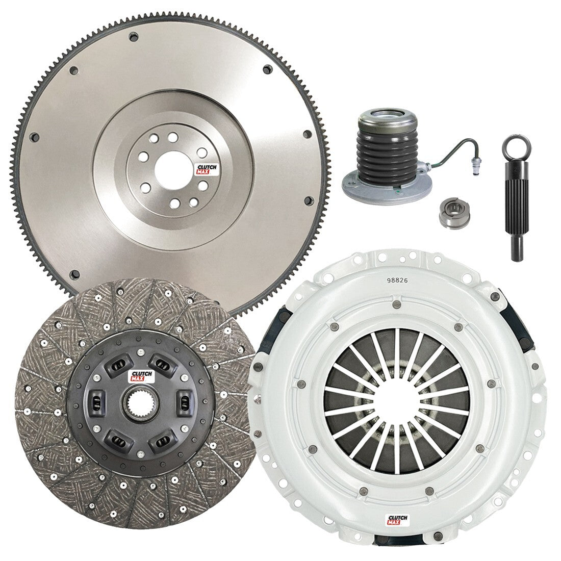 CLUTCHMAX STAGE 1 CLUTCH KIT & FLYWHEEL WITH SLAVE CYLINDER BUNDLE SET [CM07803HDWS-FW167731-ST1]