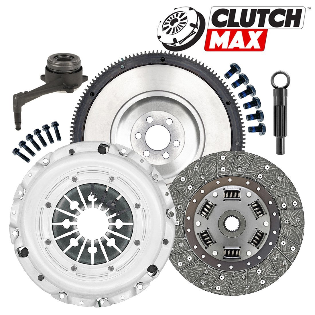 CLUTCHMAX OEM CLUTCH KIT & FLYWHEEL WITH SLAVE CYLINDER BUNDLE SET [CM02157HDWSFW-CK]
