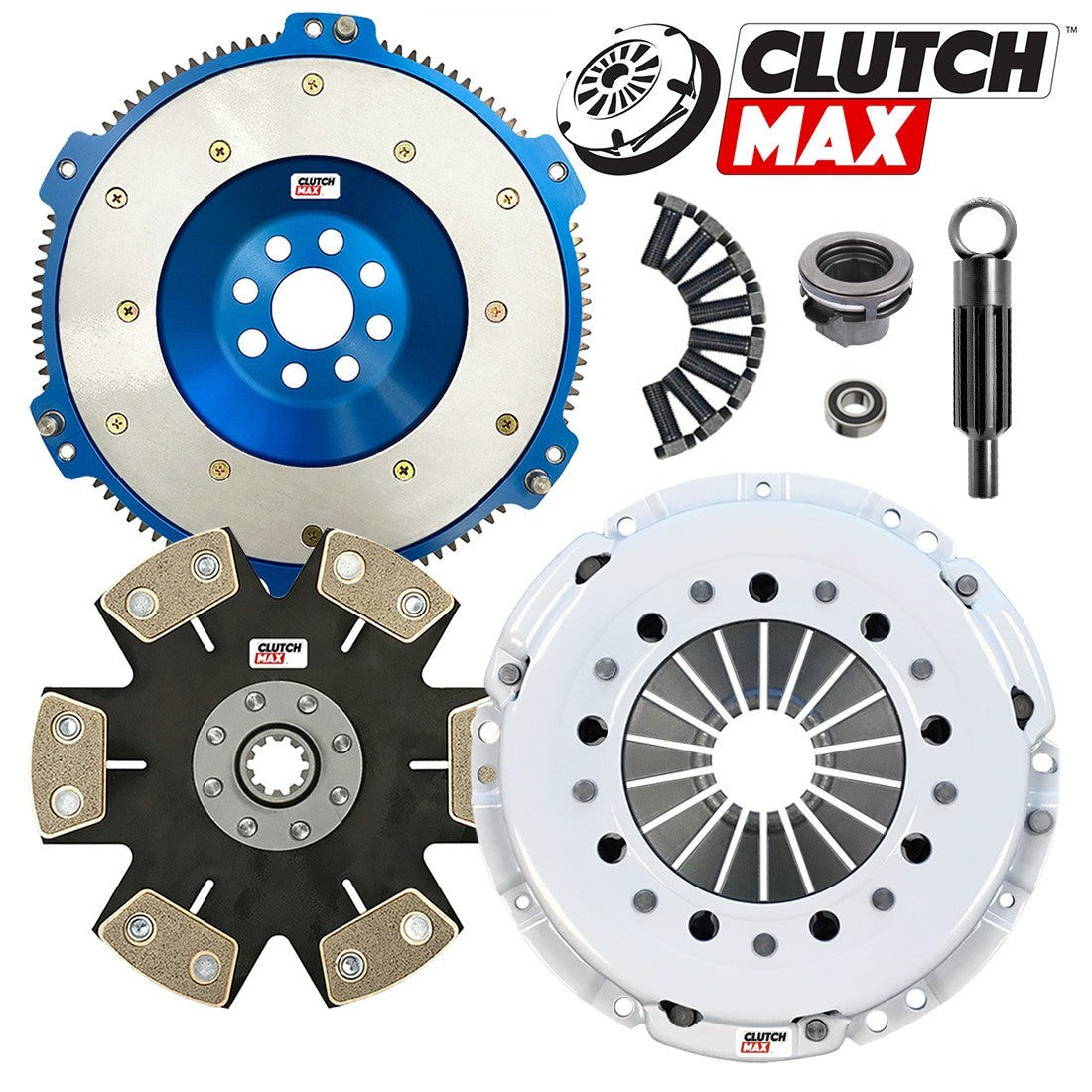 CLUTCHMAX STAGE 5 CLUTCH KIT & ALUMINUM FLYWHEEL BUNDLE SET [CM03047HDDLAF-ST5]