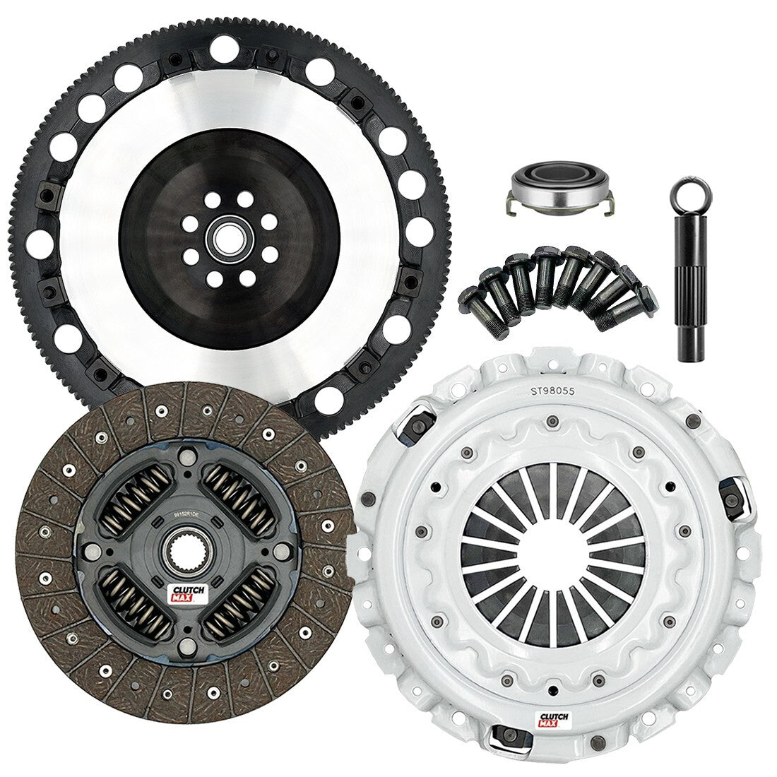 CLUTCHMAX STAGE 2 CLUTCH KIT & PERFORMANCE CHROMOLY FLYWHEEL BUNDLE SET [CM08810HDLSF-ST2]