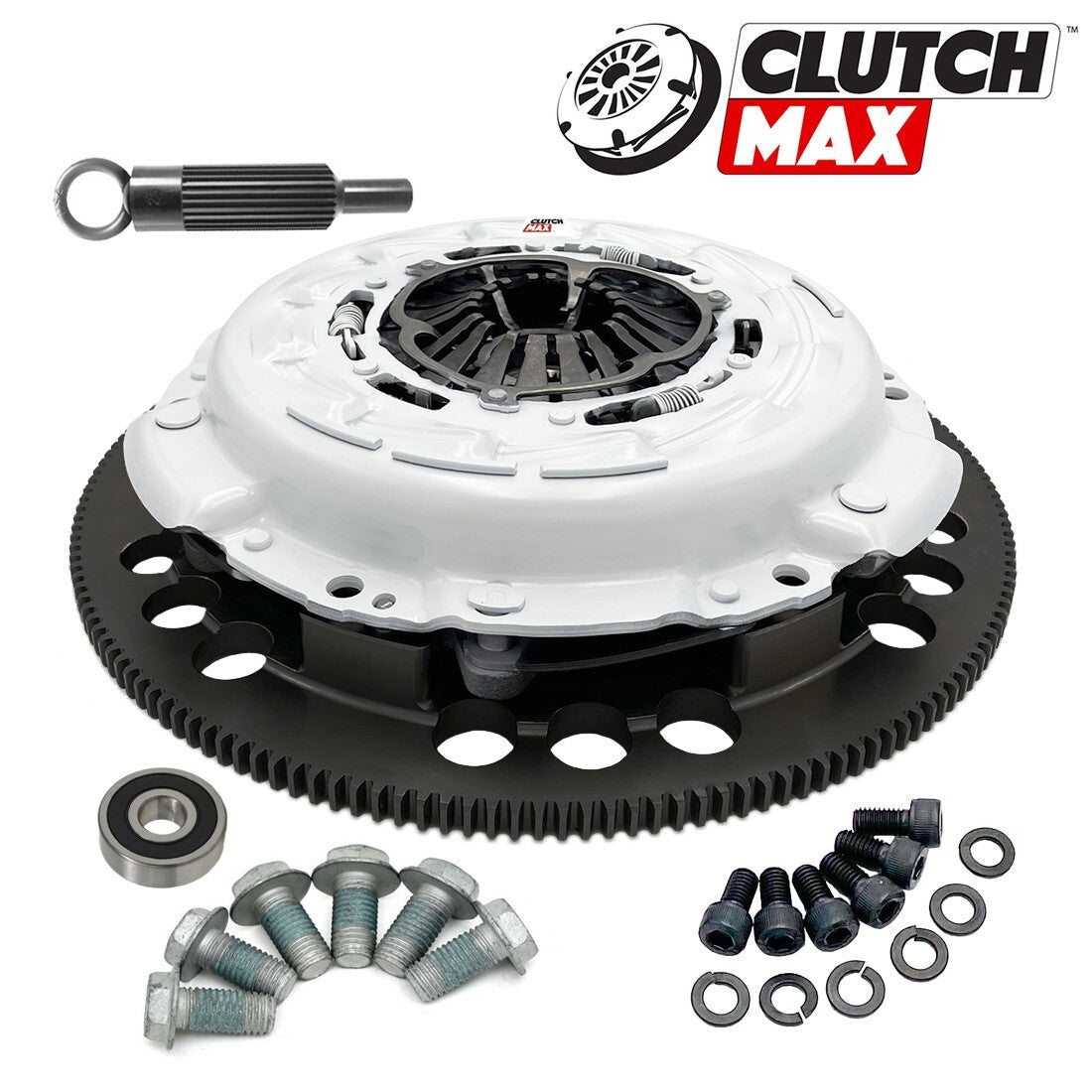 CLUTCHMAX 800HP TWIN PLATE CLUTCH KIT & PERFORMANCE CHROMOLY FLYWHEEL BUNDLE SET [CM04823MPLSF-CK]