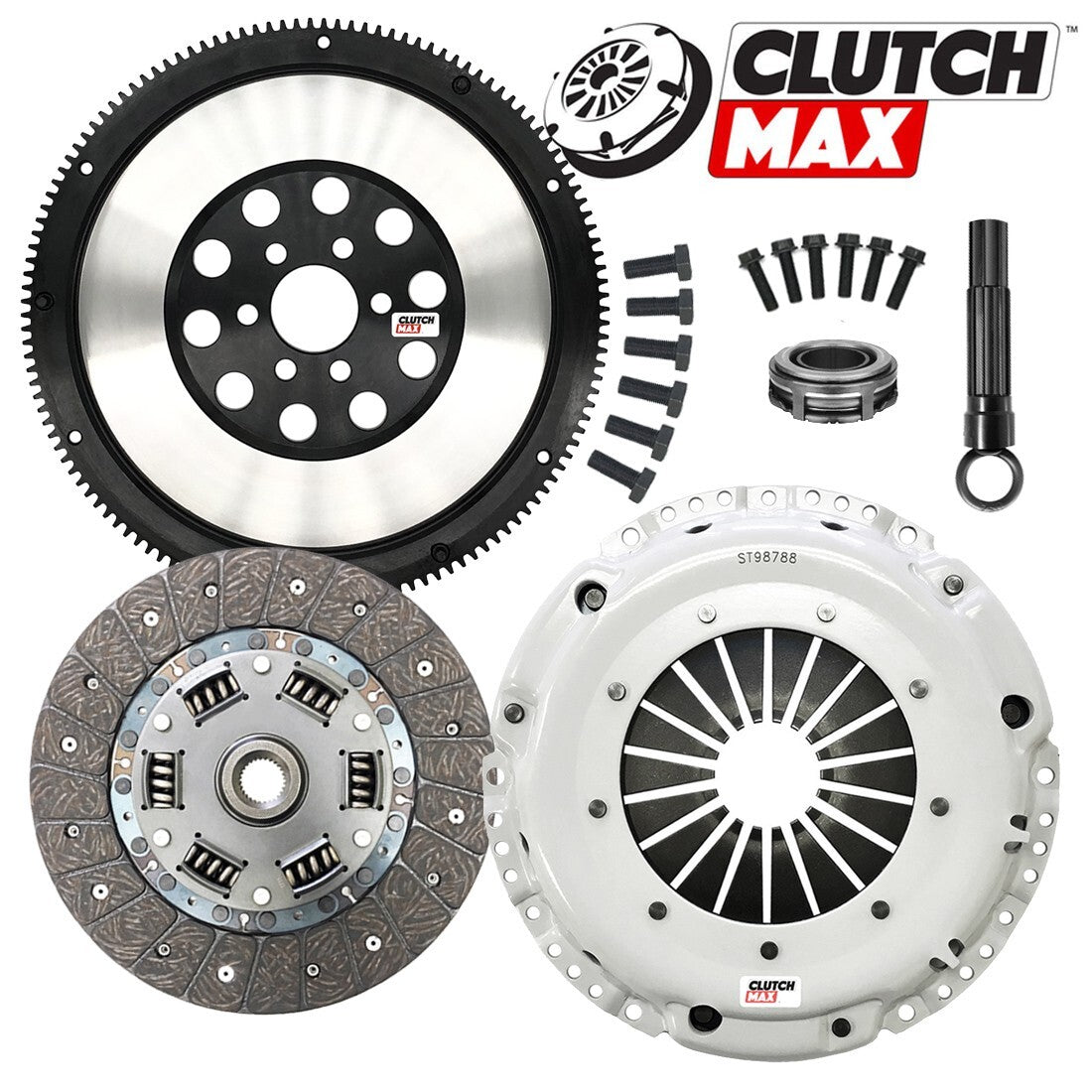 CLUTCHMAX STAGE 1 CLUTCH KIT & PERFORMANCE CHROMOLY FLYWHEEL BUNDLE SET [CM17146HDLSF-ST1]