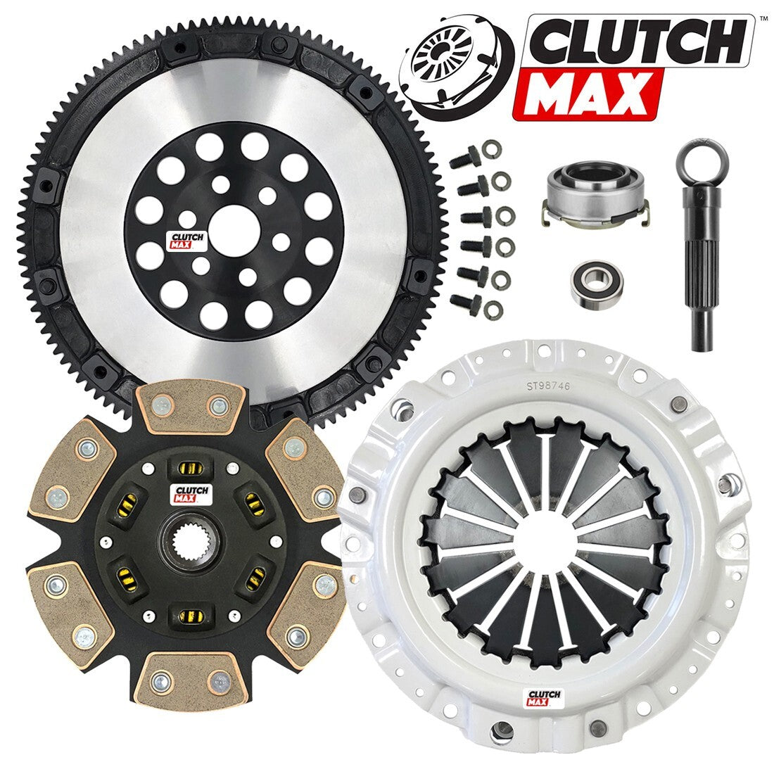 CLUTCHMAX STAGE 3 CLUTCH KIT & PERFORMANCE CHROMOLY FLYWHEEL BUNDLE SET [CM10045HDCLSF-ST3]