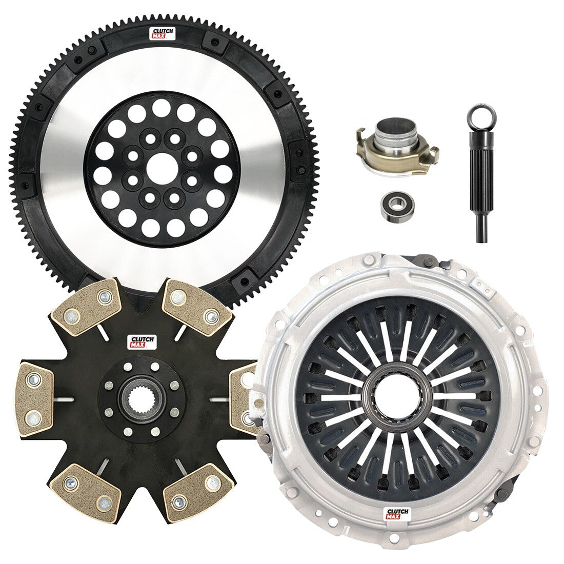 CLUTCHMAX STAGE 4 CLUTCH KIT & PERFORMANCE CHROMOLY FLYWHEEL BUNDLE SET [CM15025HDDLSF-ST4]