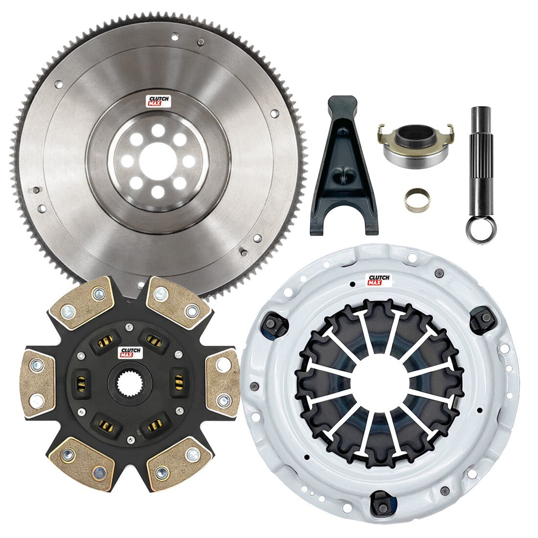 CLUTCHMAX STAGE 3 CLUTCH KIT & FLYWHEEL & CLUTCH FORK BUNDLE SET [CM08148HDCFW-CFP140-ST3]