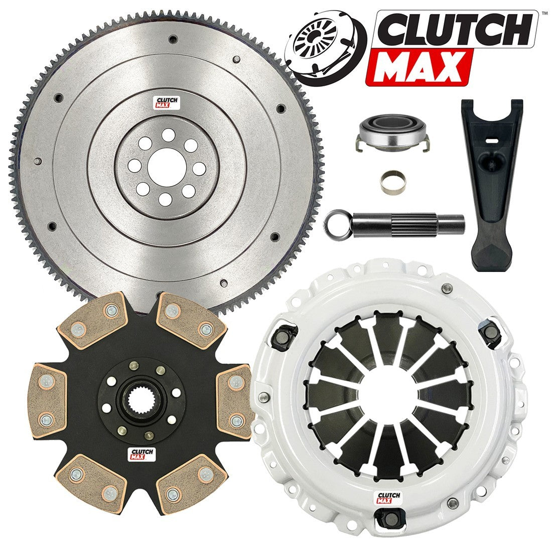 CLUTCHMAX STAGE 4 CLUTCH KIT & FLYWHEEL & CLUTCH FORK BUNDLE SET [CM08137HDDFW-CFP140-ST4]