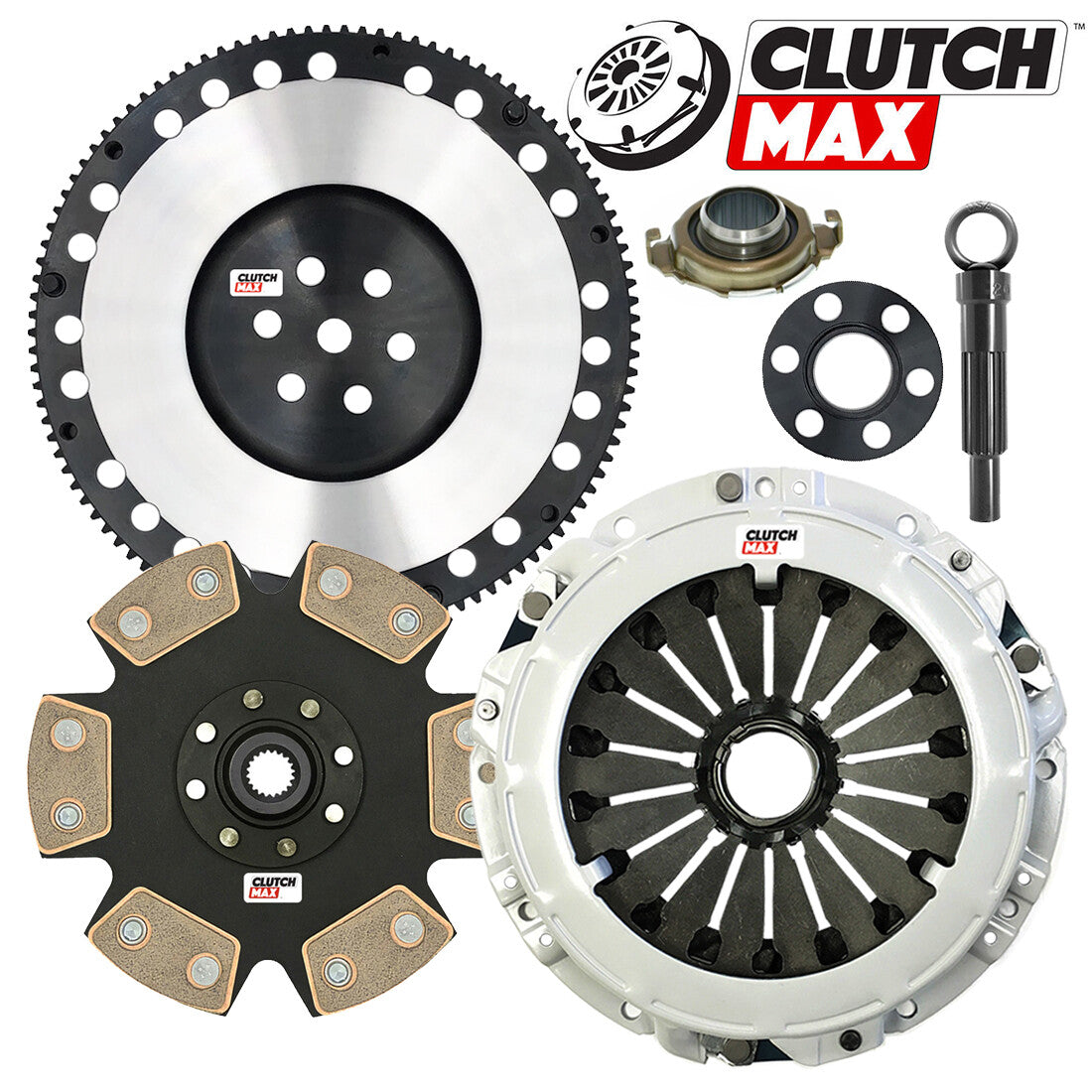 CLUTCHMAX STAGE 4 CLUTCH KIT & PERFORMANCE CHROMOLY FLYWHEEL BUNDLE SET [CM05087HDDLSF-ST4]