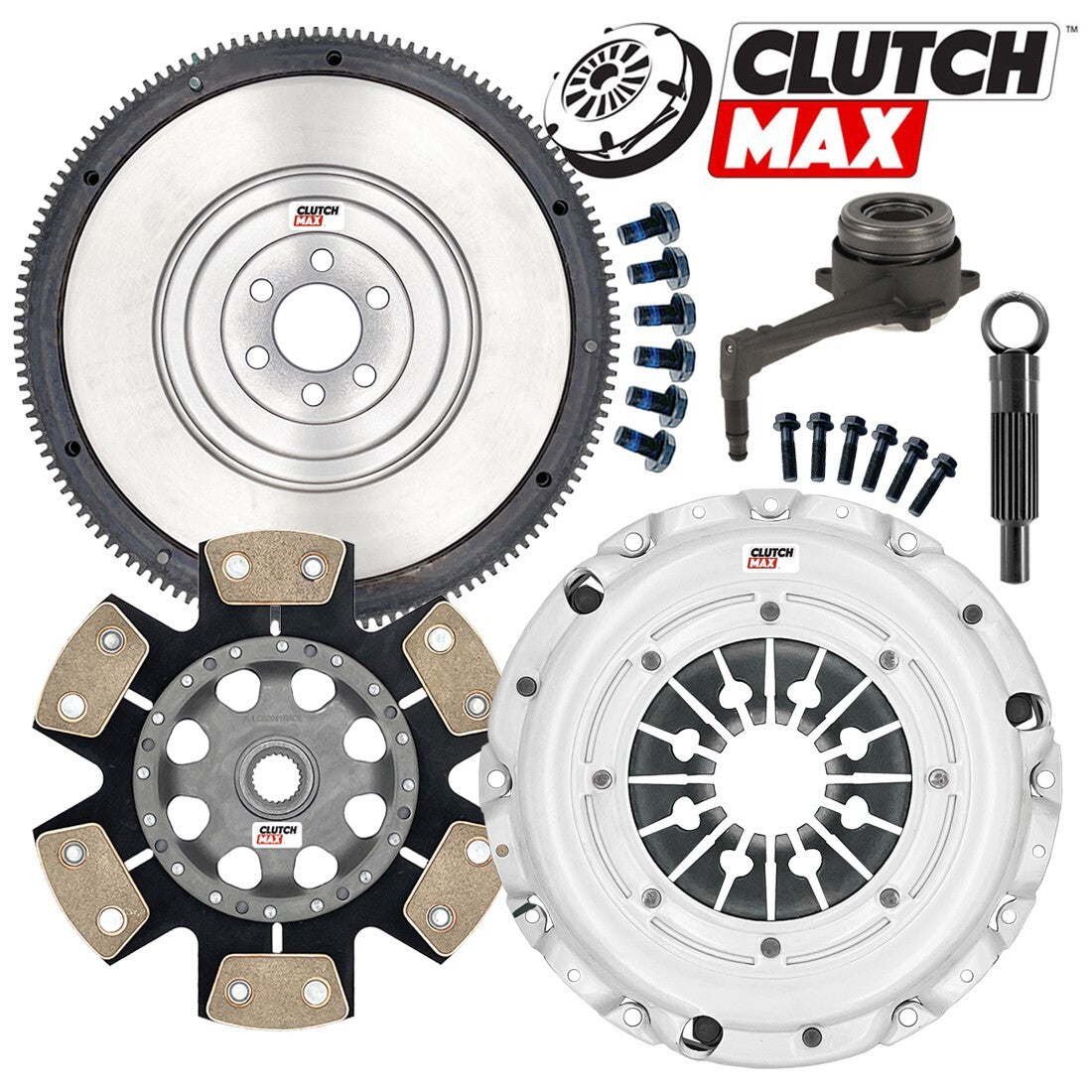 CLUTCHMAX STAGE 4 CLUTCH KIT & FLYWHEEL WITH SLAVE CYLINDER BUNDLE SET [CM17267HDDWSFW-ST4]