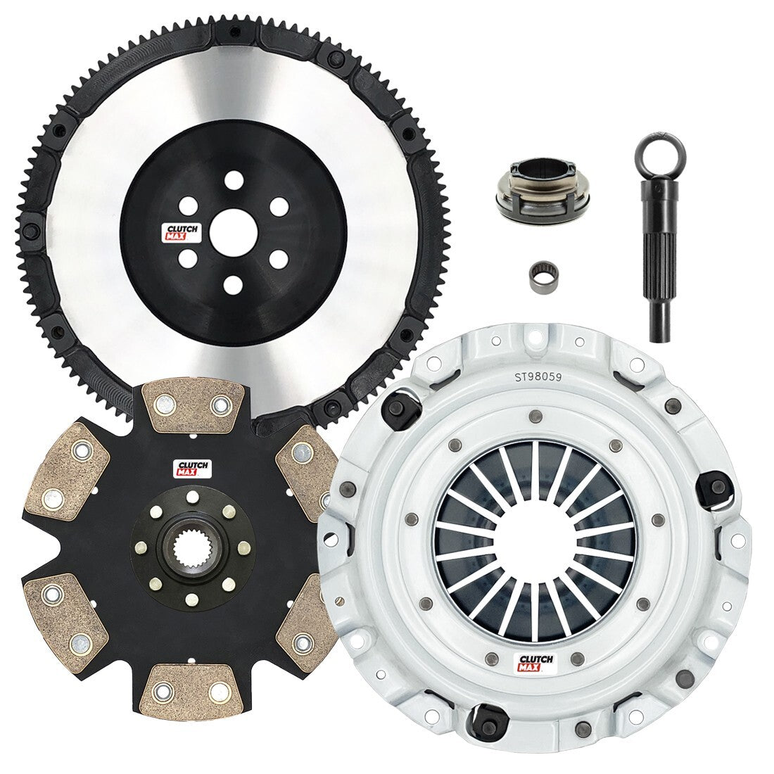 CLUTCHMAX STAGE 4 CLUTCH KIT & PERFORMANCE CHROMOLY FLYWHEEL BUNDLE SET [CM15059HDDLSF-ST4]