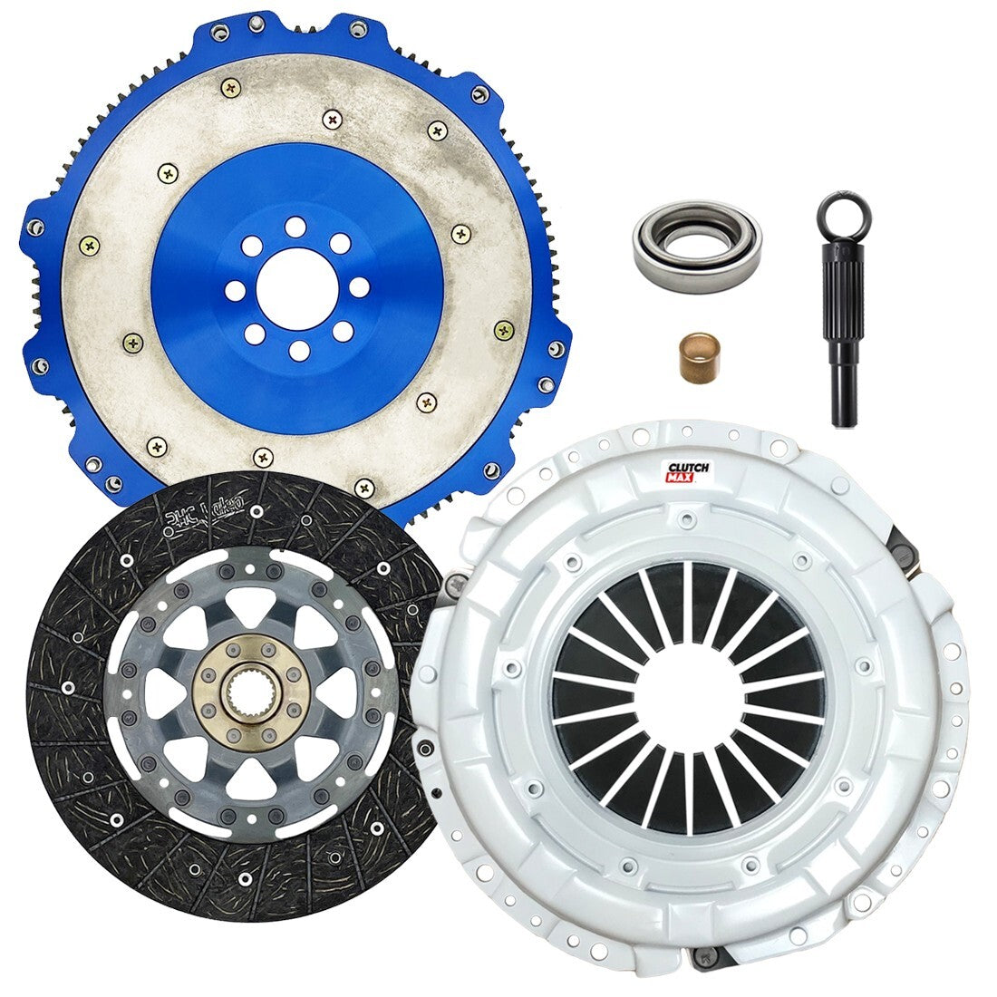 CLUTCHMAX STAGE 2 CLUTCH KIT & ALUMINUM FLYWHEEL BUNDLE SET [CM06803HDRLAF-ST2R]