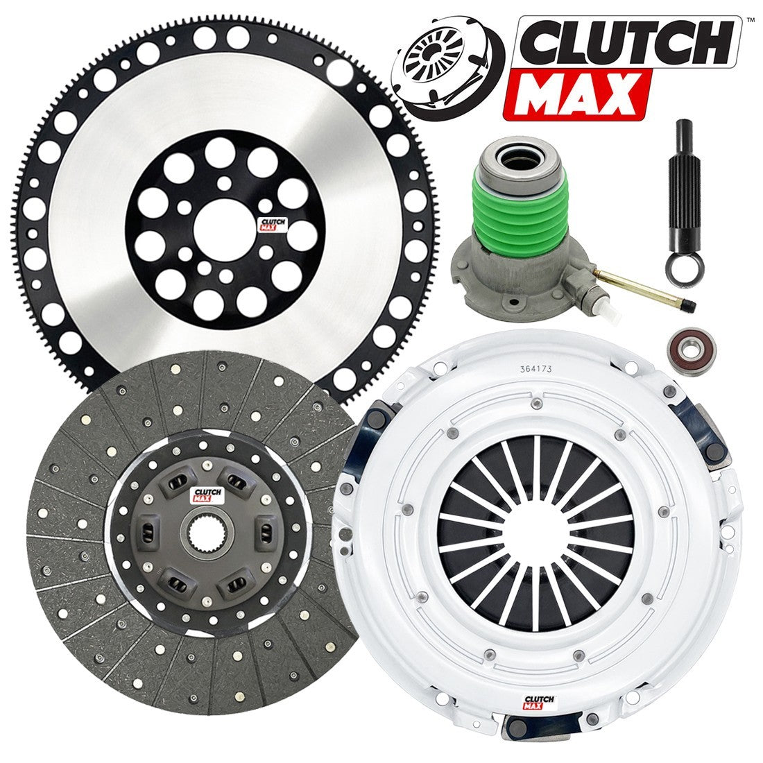 CLUTCHMAX STAGE 1 CLUTCH KIT & PERFORMANCE CHROMOLY FLYWHEEL WITH SLAVE CYLINDER BUNDLE SET [CM04804HDWS-LSF04173-ST1]