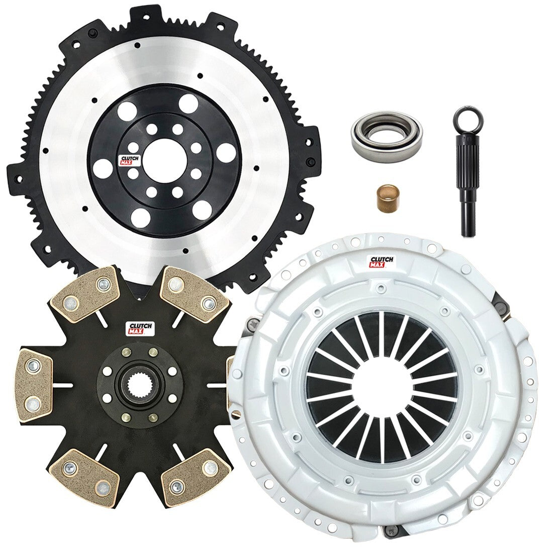 CLUTCHMAX STAGE 4 CLUTCH KIT & PERFORMANCE CHROMOLY FLYWHEEL BUNDLE SET [CM06803HDDLSF-ST4]
