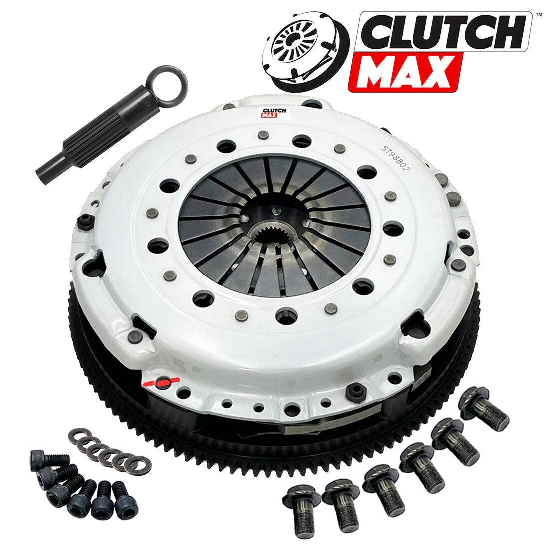 CLUTCHMAX 700HP TWIN PLATE CLUTCH KIT & PERFORMANCE CHROMOLY FLYWHEEL BUNDLE SET [CM07230MPLSF-CK]